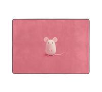 AKGFFDS The little mouse who made a mistake - Alfombra estampada de 80 x 58 pulgadas para sala de estar, oficina, mesa de café, cama, balcón, suave, esponjosa, absorbente de agua, duradera