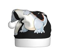 AKGFFDS Un pequeño dragón de leche que roba leche con impresión de sombrero de Navidad para adultos es suave y ligero