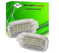 akhan KB42 - Iluminación sin errores para el espacio de los pies, iluminación de maletero, luces de entrada Xenon blanco Plug&Play CanBus
