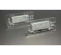 akhan LH001-2 - Iluminación de matrícula sin errores adecuada para Fabia Karoq Kodiaq Octavia Superb Yeti