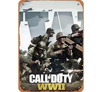 AKICLIA Insert Coin COD WW2 001 - Cartel de metal vintage para decoración de pared, 20,3 x 30,5 cm