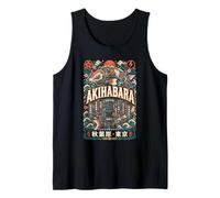 Akihabara Mecánica Koi Futuro Distrito Tokio Japón Gráfico Camiseta sin Mangas