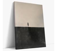 AKINDA Art Gallery - Impresión sobre lienzo 30 x 40 cm - Entre luz y oscuridad - Blanco y Negro - Etereo - Decoración Casa - Imágenes AI - Idea regalo para decoración del hogar