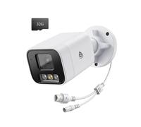 AKINGUAR 4K 8MP Cámara Vigilancia Exterior PoE+Tarjeta Memoria 32GB