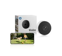 AKINGUAR Cámara de Ventana 3MP 2K, WiFi 2.4GHz & 5GHz, Sin Taladros