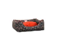 Akinu BÖHMERWALD Cama para Perros Rosa Mosqueta Rojo S 65 x 45 cm - Cama ortopédica para perros pequeños, lavable, antideslizante, de alta calidad y cómoda