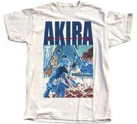 Akira 1988 Natural T-Shirt v7 Manga k.otomo Tokyo 100% Cotton White White