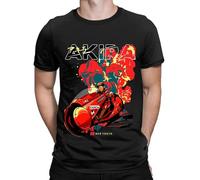 Akira Anime Graphic T Shirt Men Vintage Manga Tops Women Men Harajuku Fashion O-Neck tee Streetwear Casual Tops Black tee 22 Black S