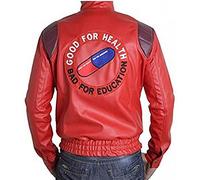 Akira Classic Fashion Kaneda Capsule Logo Rojo Cuero Real & Faux Leather Jacket
