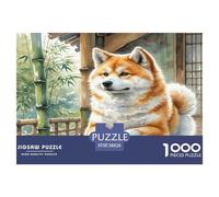 Akita 1000 Piezas Perro Animal Rompecabezas De Desafiantes Impossible Puzzle Juguetes Rompecabezas De Juego Toda La Familia Regalos 38x26cm/1000pcs