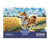 Akita 1000 Piezas Perro Animal Rompecabezas De Desafiantes Juguetes Rompecabezas De Juego Actividades Familiare Regalos 70x50cm/1000pcs