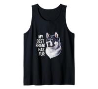 Akita con decir Camiseta sin Mangas