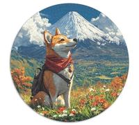 Akita Dog 1000 Piezas Rompecabezas Redondo Creativo Puzzle para Adultos Y Niños 1000pcs (67.5x67.5cm)