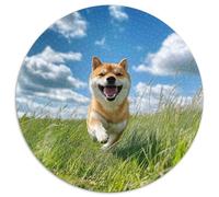 Akita Dog 1000 Piezas Rompecabezas Redondo Creativo Puzzle Regalos Intelectual Desafío para Niños Adultos para Adultos 1000pcs (67.5x67.5cm)