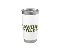 Akita Dog Dad Vaso térmico de acero inoxidable de doble pared