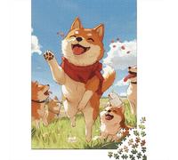 Akita Dog Jigsaw Puzzles Puzzle for Adults Kids. 1000 Piece Whimsical Challenge Toy Educational Game Home Decoration for Adults& Kids Age 14 Years Up 1000pcs (75x50cm)