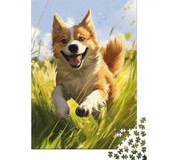 Akita Dog Jigsaw Puzzles Puzzles for Adults Kids. 1000 Pieces Whimsical Challenge Toy Educational Games Home Decoration for Adults& Kids Age 14 Years Up 1000pcs (75x50cm)