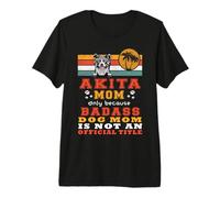 Akita Dog Mom Retro Vintage Funny Mama Puppy Dog Lover Camiseta Premium