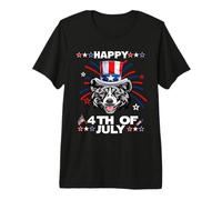 Akita Dog Patriotic American 4th of July Dogs Lovers Camiseta Premium