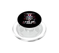Akita Dog Patriotic American 4th of July Dogs Lovers PopSockets PopGrip para MagSafe
