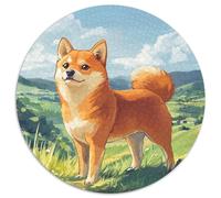 Akita Dog Puzzle Imposible,desafío for Adults Entretenimiento Creativo 1000 Piezas Obra De Arte De Juego De para Adultos, Regalos A Partir De 14 Años 1000pcs (67.5x67.5cm)