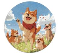 Akita Dog Puzzle Imposible,desafío for Adults Juego Educativo 1000 Piezas Obra De Arte De Juego De para Adultos Y Niños Mayores De 12 Años 1000pcs (67.5x67.5cm)