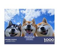 Akita Dog Puzzle Imposible,desafío para Adultos Juego Educativo 1000 Piezas Obra De Arte De Juego De para Adultos Y Niños Mayores De 12 Años 38x26cm/1000pcs