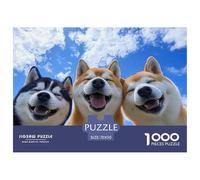 Akita Dog Puzzles Imposible,desafío para Adultos Entretenimiento Creativo 1000 Piezas Obra De Arte De Juego De para Adultos Y Niños A Partir De 12 Años 70x50cm/1000pcs