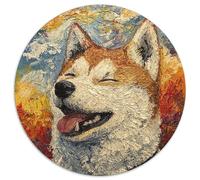 Akita Dog Rompecabezas Imposible,desafío for Adults Entretenimiento Creativo 1000 Piezas Obra De Arte De Juego De para Adultos Y Niños 1000pcs (67.5x67.5cm)