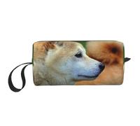 Akita Inu Bokeh Mascotas Perros Akita Inu, Bolsa de Maquillaje Bolsa de cosméticos Bolsa de artículos de tocador de Viaje portátil Bolsa de Maquillaje
