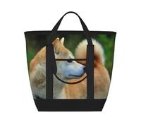 Akita Inu Bokeh Mascotas Perros Akita Inu,Bolsas de almuerzo de gran capacidad, bolsa de mano térmica para mujeres, hombres, trabajo, picnic, viajes.