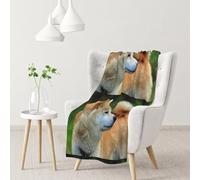 Akita Inu Bokeh Mascotas Perros Akita Inu,Manta Suave y cálida de Franela Antibolitas, 76 x 102 cm