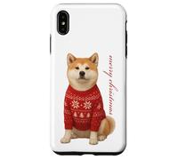 Akita Inu Dog Christmas Christmas - Sudadera con Capucha para Hombre y Mujer Carcasa para iPhone XS MAX