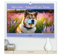 Akita Inu - Inbegriff der Treue (hochwertiger Premium Wandkalender 2026 DIN A2 quer), Kunstdruck in Hochglanz: Stolz und Unabhängigkeit prägen seinen Charakter