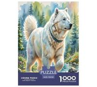 Akita Inu Puzzle Imposible,desafío for Adults Entretenimiento Creativo 1000 Piezas Obra De Arte De Juego De para Adultos Y Niños Mayores De 12 Años 70x50cm/1000pcs