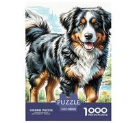 Akita inu Rompecabezas Desafíos Divertidos Decoración del Hogar 1000 Piezas Animal Adorable Rompecabezas Imposible Juguetes Desafiantes para Adultos 38x26cm/1000pcs