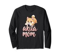 Akita Mom Dog Akita Inu Mama Lindo Cachorro Manga Larga