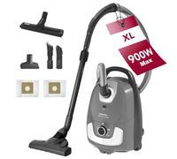 Akitas C11 Aspirador con Bolsa 900W 3.5L | 10m alcance, cepillo turbo anti-pelos, filtro HEPA, aspiración reg., suelos/moquetas, compacto, ligero