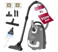 Akitas C11 Pet 900 W aspiradora con Bolsa, con Cepillo Turbo Extra para Pelo de Mascotas, Cable de 7 m y Radio de accion de 10 m, Potencia Ajustable, Gran Capacidad, para Suelos Duros y alfombras