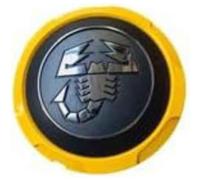 AKITDC 4Pcs Tapas centrales, para Abarth 500 595 695 Coppa Coppone 133mm Tapacubos Centrales Llantas Impermeable Tapas Llantas Tapas de Rueda Accesorios para Coche,B-133mm