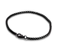 Akitsune Baca - Cadena de eslabones de cadena | 3 mm de diámetro | Caja Rolo de cadena de hombres y mujeres de acero inoxidable mosquetones minimalista, One Size, Acero inoxidable