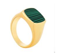 Akitsune Opus Ring | Anillo de diseño para mujer y hombre, acero inoxidable, sello grande minimalista