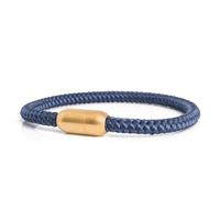Akitsune Silvus Pulsera de nailon | 5 mm de grosor | Pulsera de acero inoxidable para mujer y hombre, cierre magntico, One Size, Acero inoxidable Nailon Plata