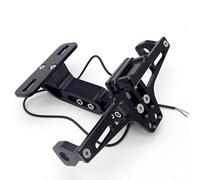 AKKDYS Portamatriculas Moto, para Ho-nda Africa Twin 1988-2024, Marco Matricula Moto Ajustable Soporte Placa de Matrícula Accesorios,A