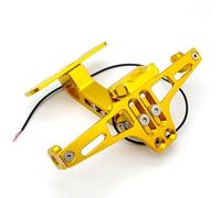 AKKDYS Portamatriculas Moto, para Ho-nda Africa Twin 1988-2024, Marco Matricula Moto Ajustable Soporte Placa de Matrícula Accesorios,E