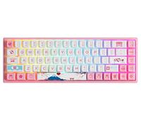 Akko 3068B Plus Tokyo RGB Teclado Mecánico para Juegos, 3 Modos (BT5.0/2.4Ghz/Tipo C) Mini Layout Compute Keyboard con 5 Pin Hot Swap, Táctil Switch, PBT Dye-Sub Keycap, Full Anti-Ghosting