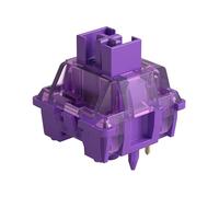 Akko V3 Pro Switch para Teclado Mecánico, Switches Táctiles, 5 Pin 40gf, Ranura LED RGB, Cubierta Transparente, Interruptores MX para Kit Bricolaje/Keyboard (45 PCs, Violeta)