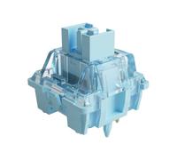 Akko V3 Pro Switches para Teclado Mecánico, Táctil Switch, 5 Pin 45gf, RGB LED-Slot, Cubierta Transparente, Interruptores MX para Gaming Keyboard/DIY Kit (Azul Crema, 45 Piezas)