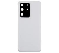 Akku Deckel - Carcasa trasera para Samsung Galaxy S20 Ultra 5G SM-G988B SM-G988N SM-G988U SM-G988W Blanco cósmico Akkudeckel con lente de cámara y pegamento impermeable
