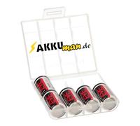 Akkuman.de Akkutechnik Vom Fachmann 5 x Eve Batería Litio 3,6 V ER14250 1/2 AA ER 14250 + Caja